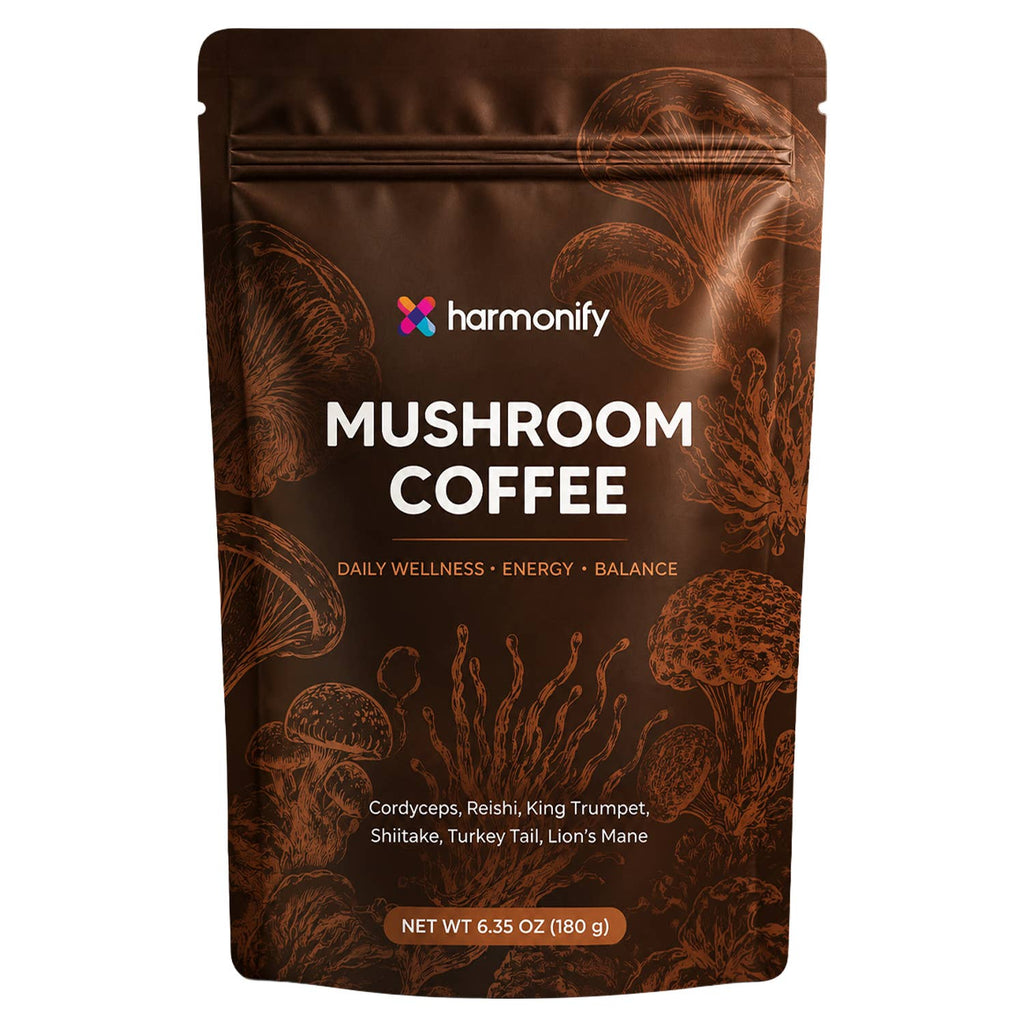 HARMONIFY Mushroom Coffee | 6-Mushroom Blend + Organic Coffee