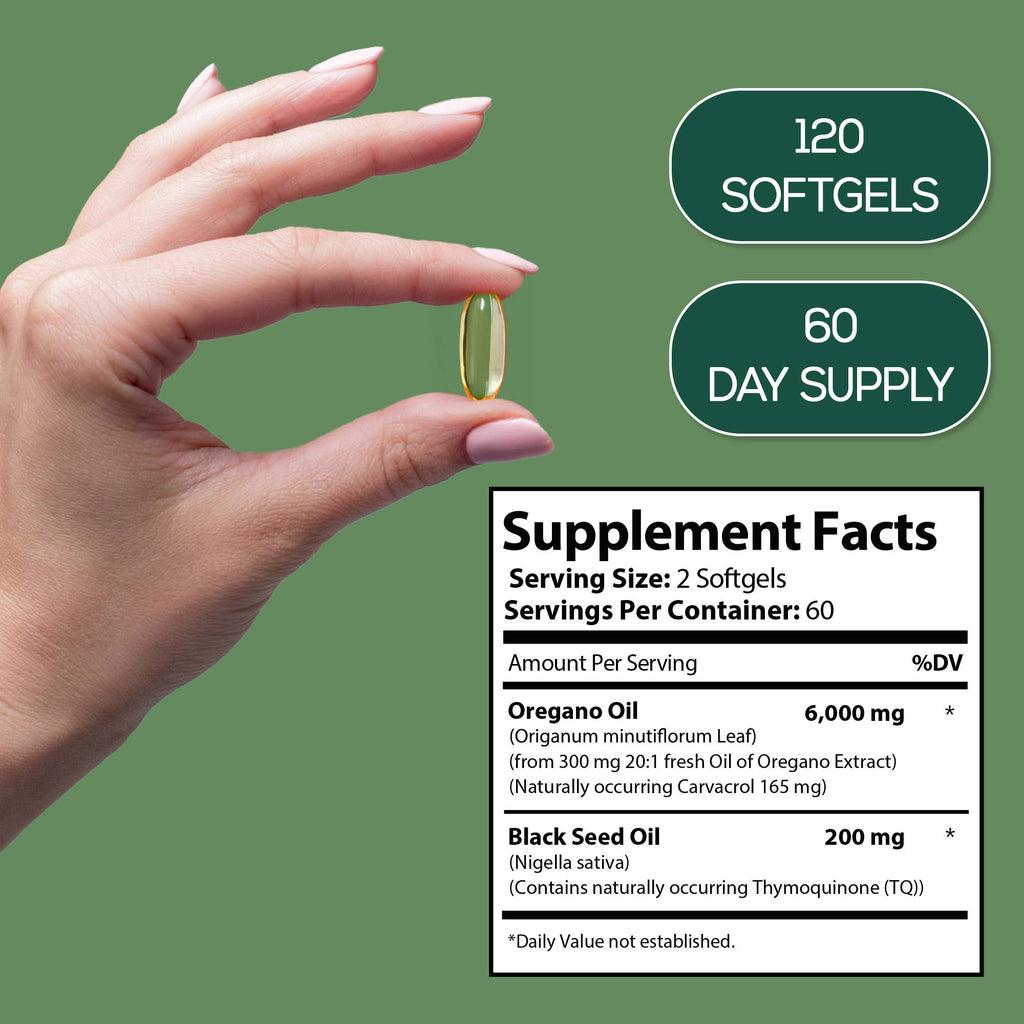 Photo of supplement facts for Harmonify Oregano Oil