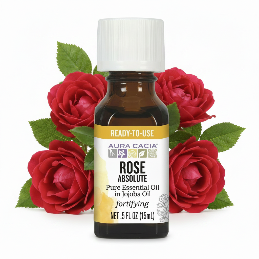 Aura Cacia Rose Absolute Essential Oil – Pure Romantic Luxury