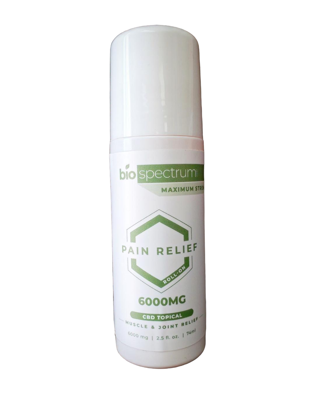 BioSpectrum 6000mg CBD Roll-On - Muscle & Joint Comfort Topical with Arnica, Camphor & Menthol