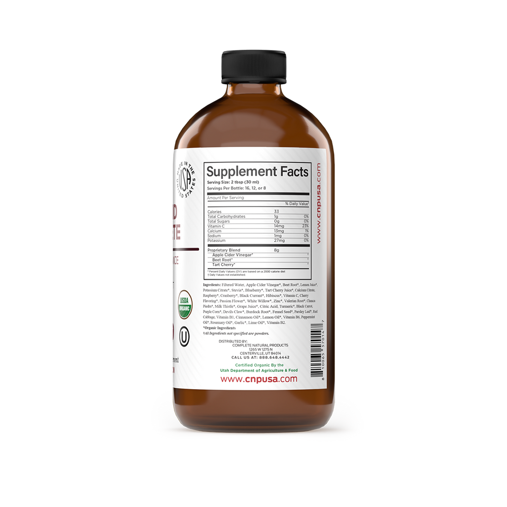 complete natural products uric acid complete tart cherry extract supplement facts