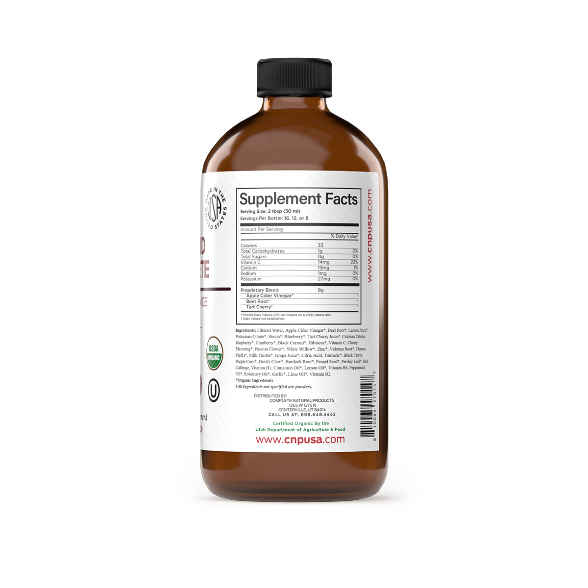 complete natural products uric acid complete tart cherry extract supplement facts