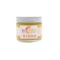 Jar of Arnica cream with 'Elevated Body Care' label on a white background