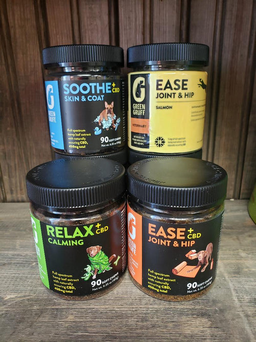 Green Gruff CBD Dog Treats | Calming, Joint & Skin Support