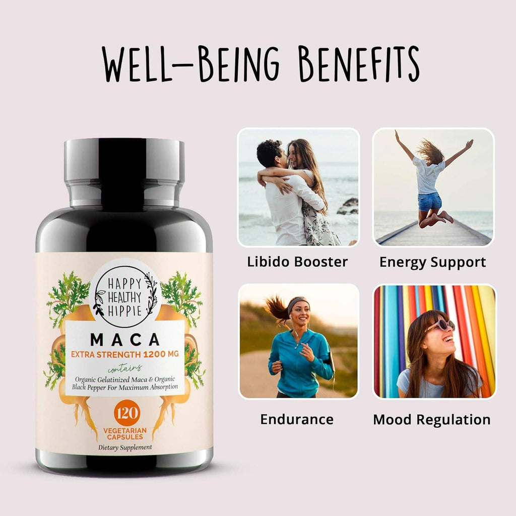 Happy Healthy Hippie Organic Maca Root Capsules