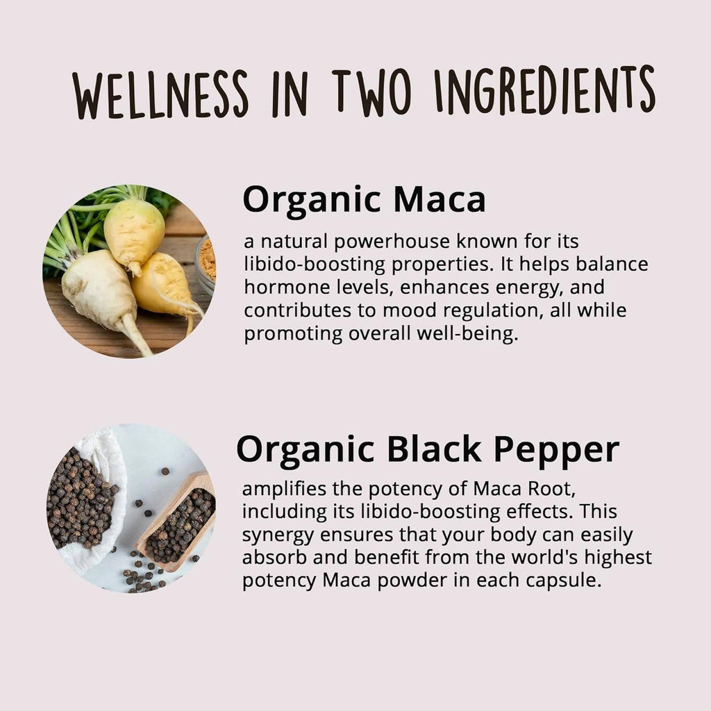 Happy Healthy Hippie Organic Maca Root Capsules