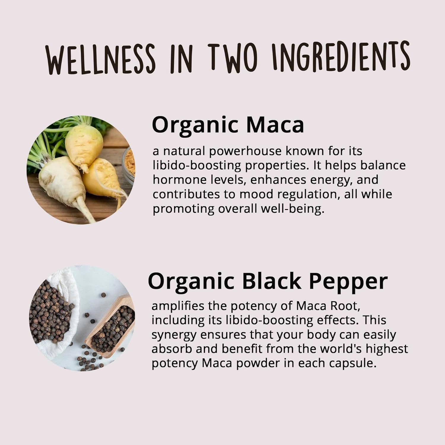 Happy Healthy Hippie Organic Maca Root Capsules