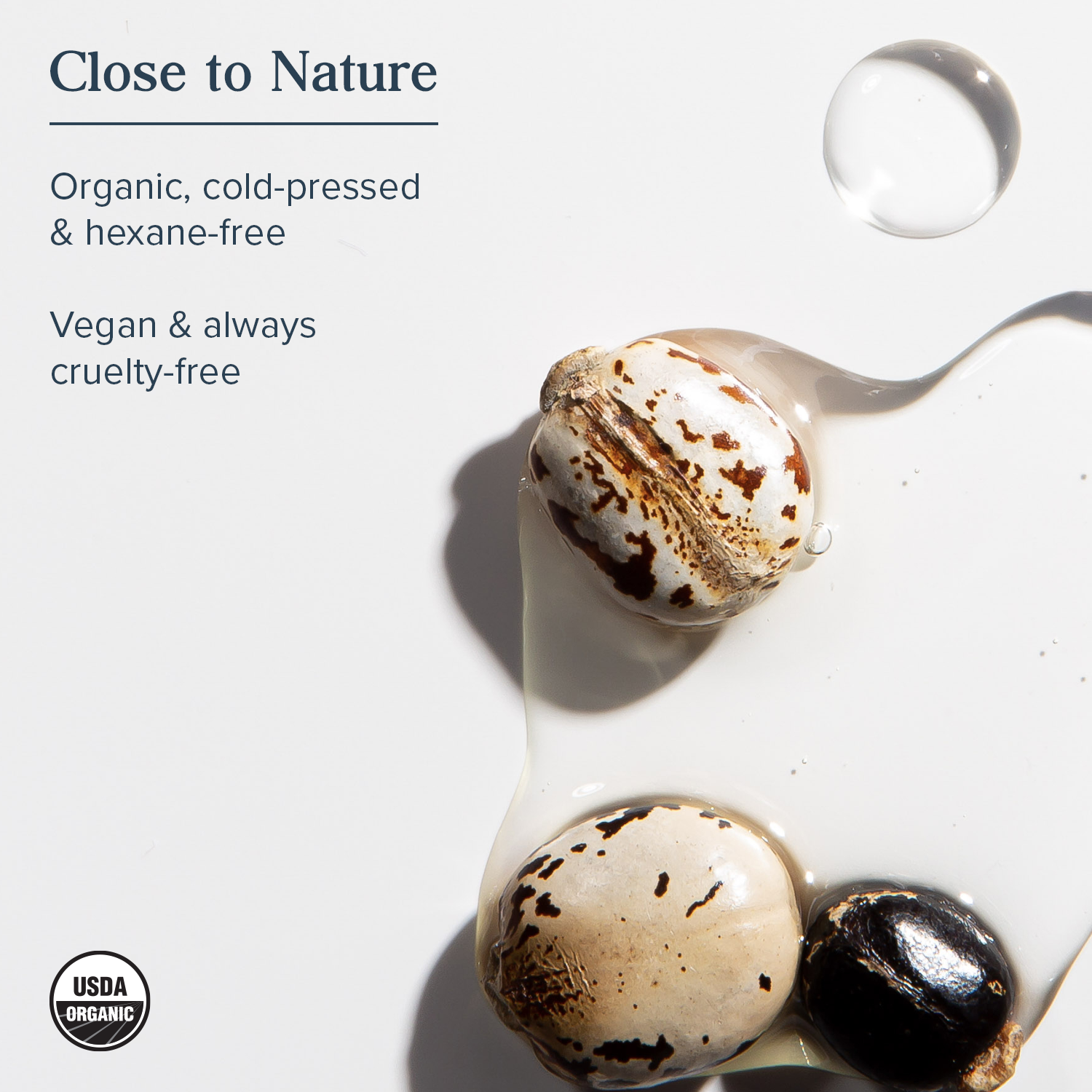 Heritage Store Organic Castor Oil - Cold-Pressed Hexane-Free for Wellness Packs