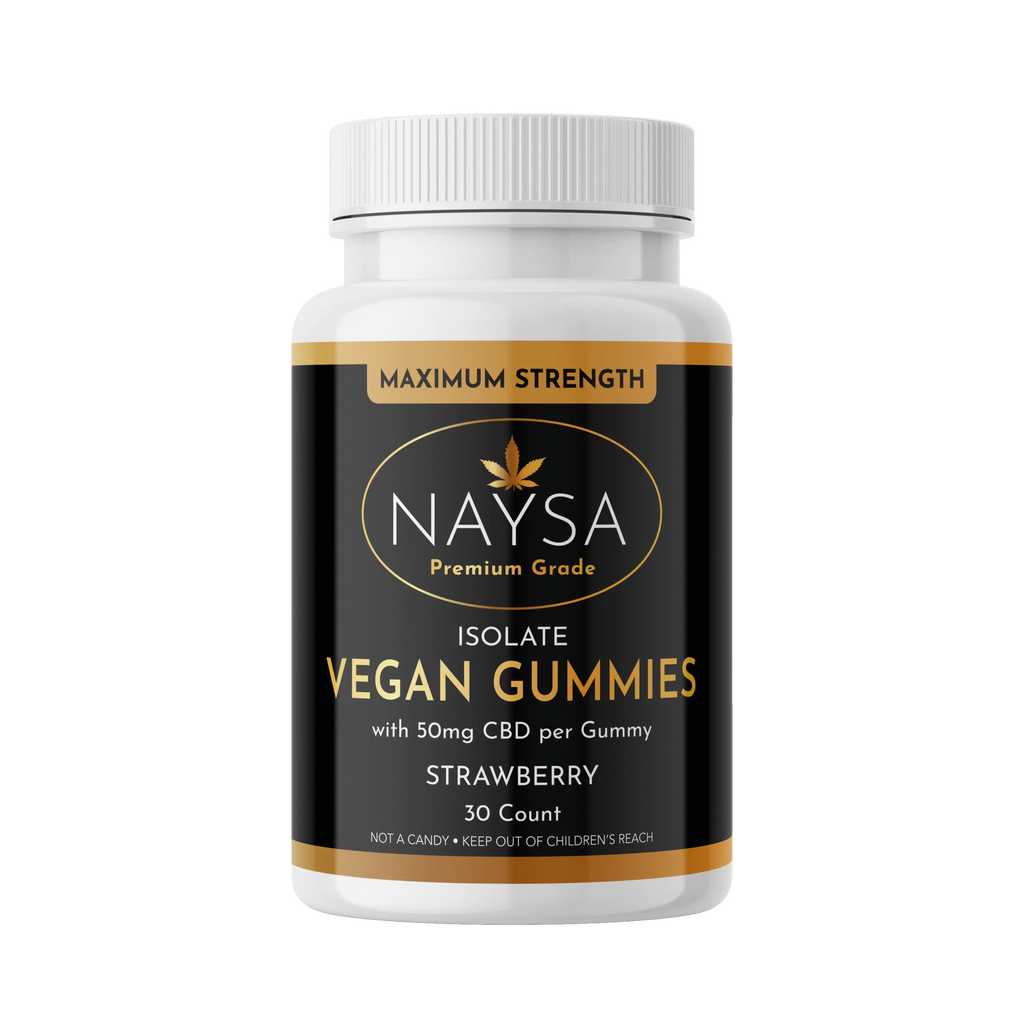 Naysa Isolate Gummies - 50mg CBD Isolate for Stress Relief & Daily Wellness