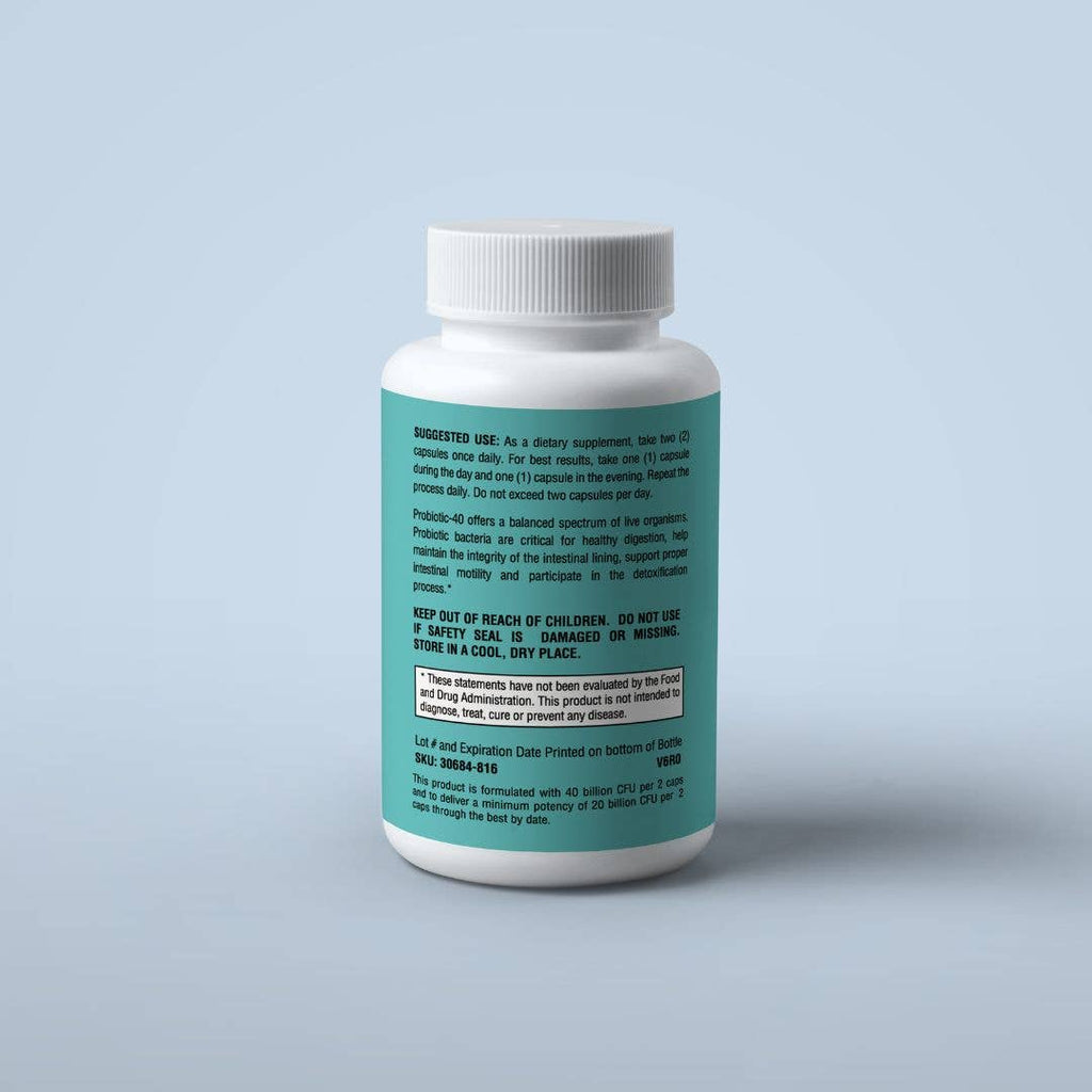 Probiotic 40 Billion CFU - Digestive Health & Immune Support Supplement