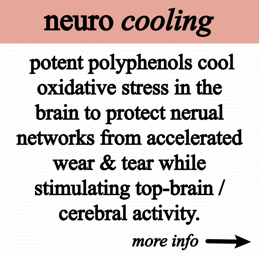 Text about neuro cooling with a pink background