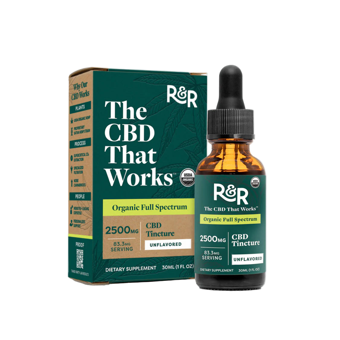 R&R Full-Spectrum CBD Tincture | CBC, CBG & CBN | 1000mg, 2500mg & 5000mg