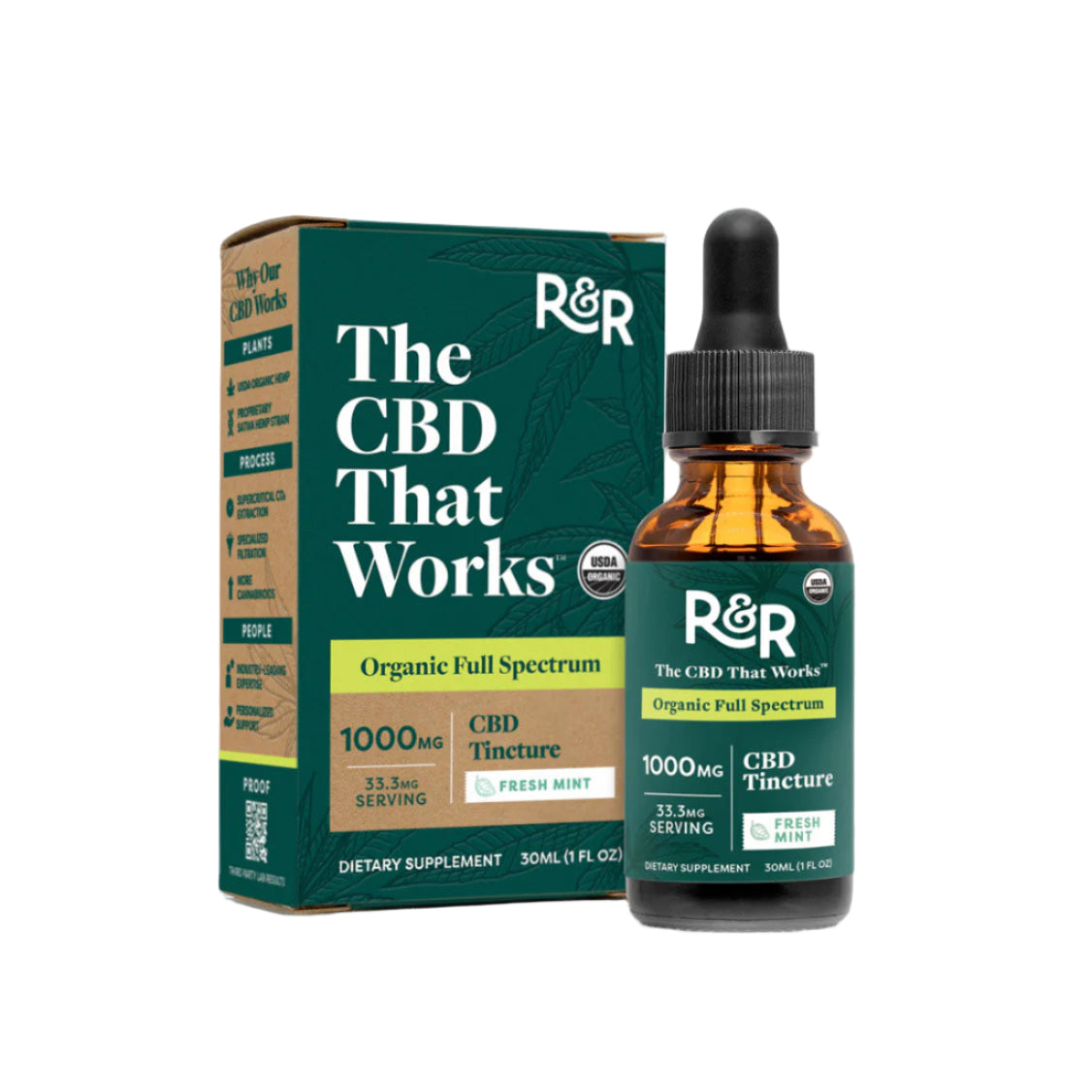 R&R Full-Spectrum CBD Tincture | CBC, CBG & CBN | 1000mg, 2500mg & 5000mg