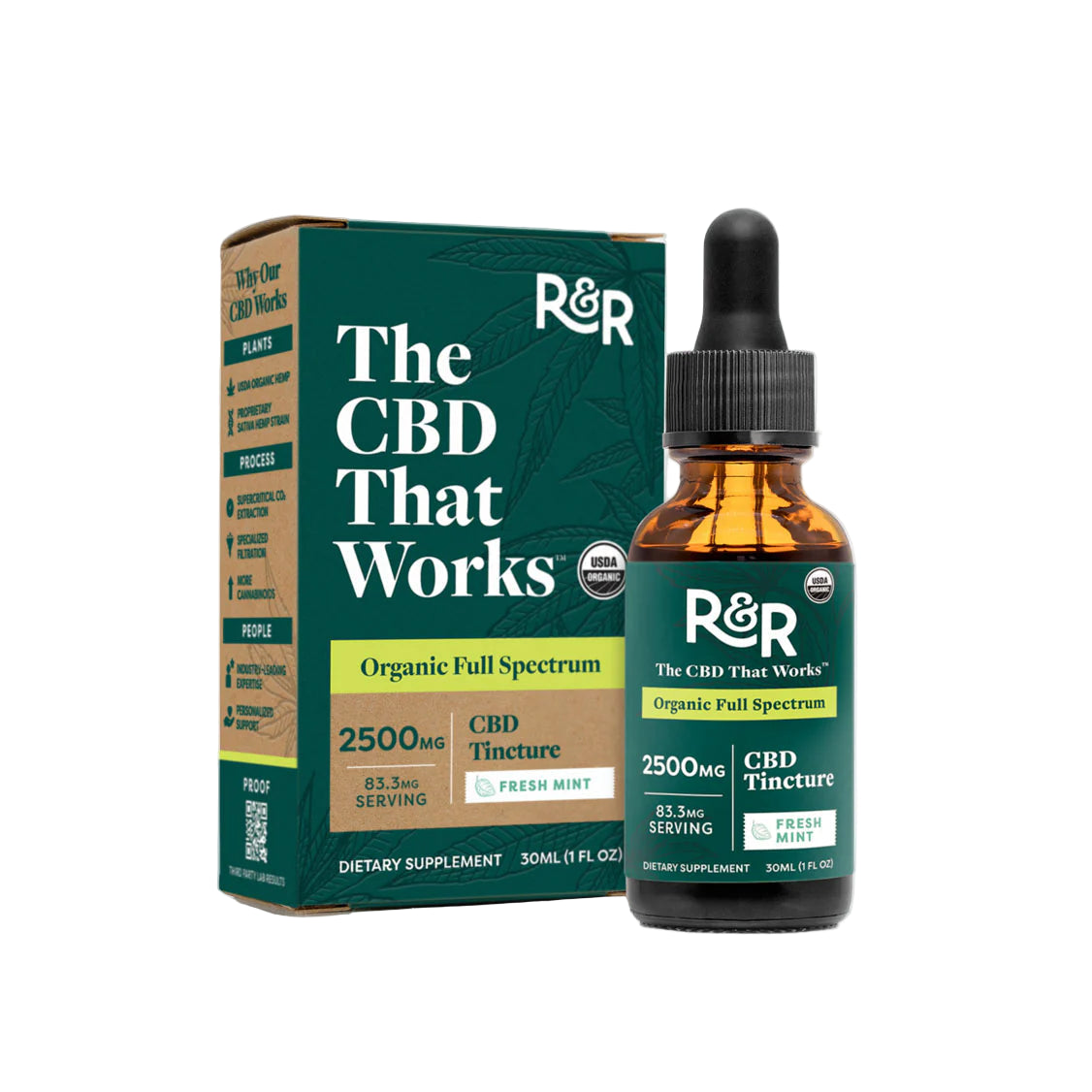 R&R Full-Spectrum CBD Tincture | CBC, CBG & CBN | 1000mg, 2500mg & 5000mg