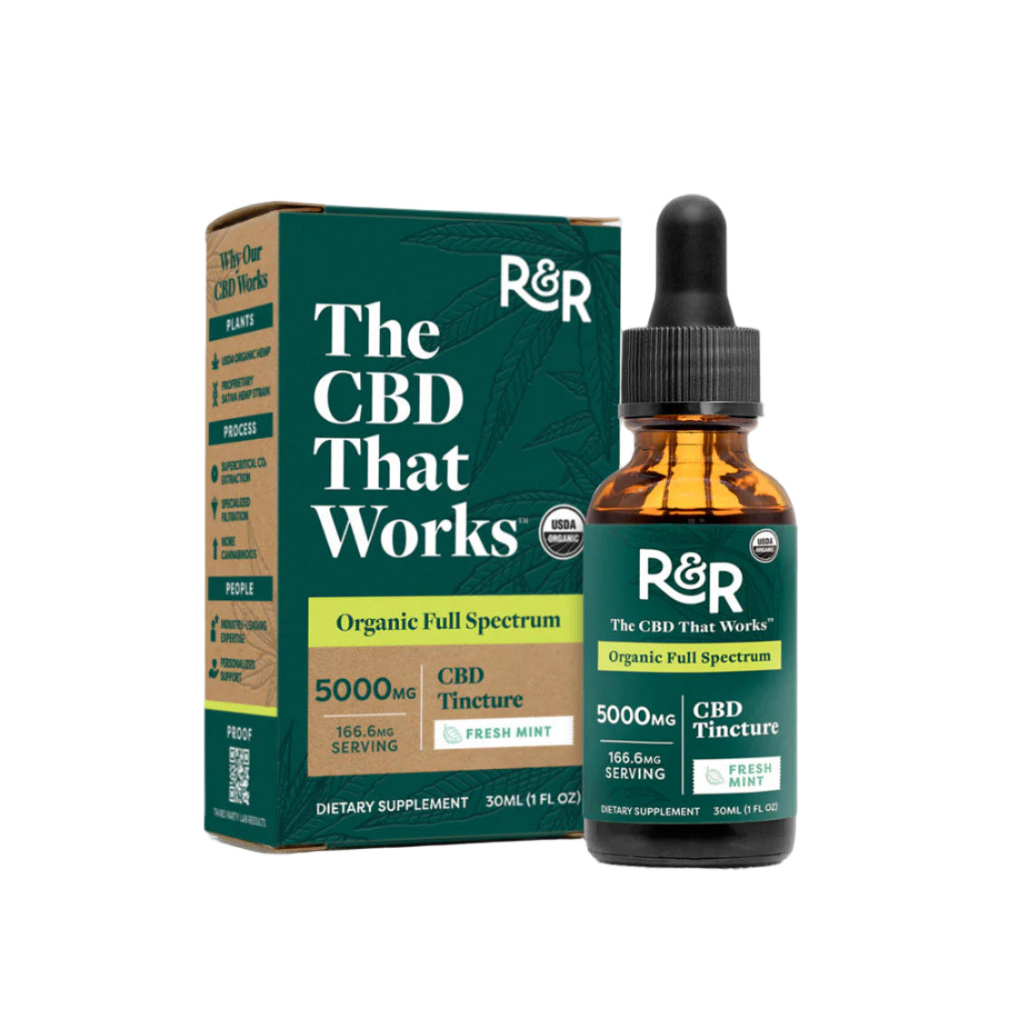 R&R Full-Spectrum CBD Tincture | CBC, CBG & CBN | 1000mg, 2500mg & 5000mg