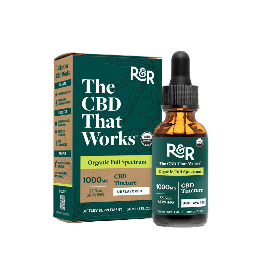 R&R Full-Spectrum CBD Tincture | CBC, CBG & CBN | 1000mg, 2500mg & 5000mg