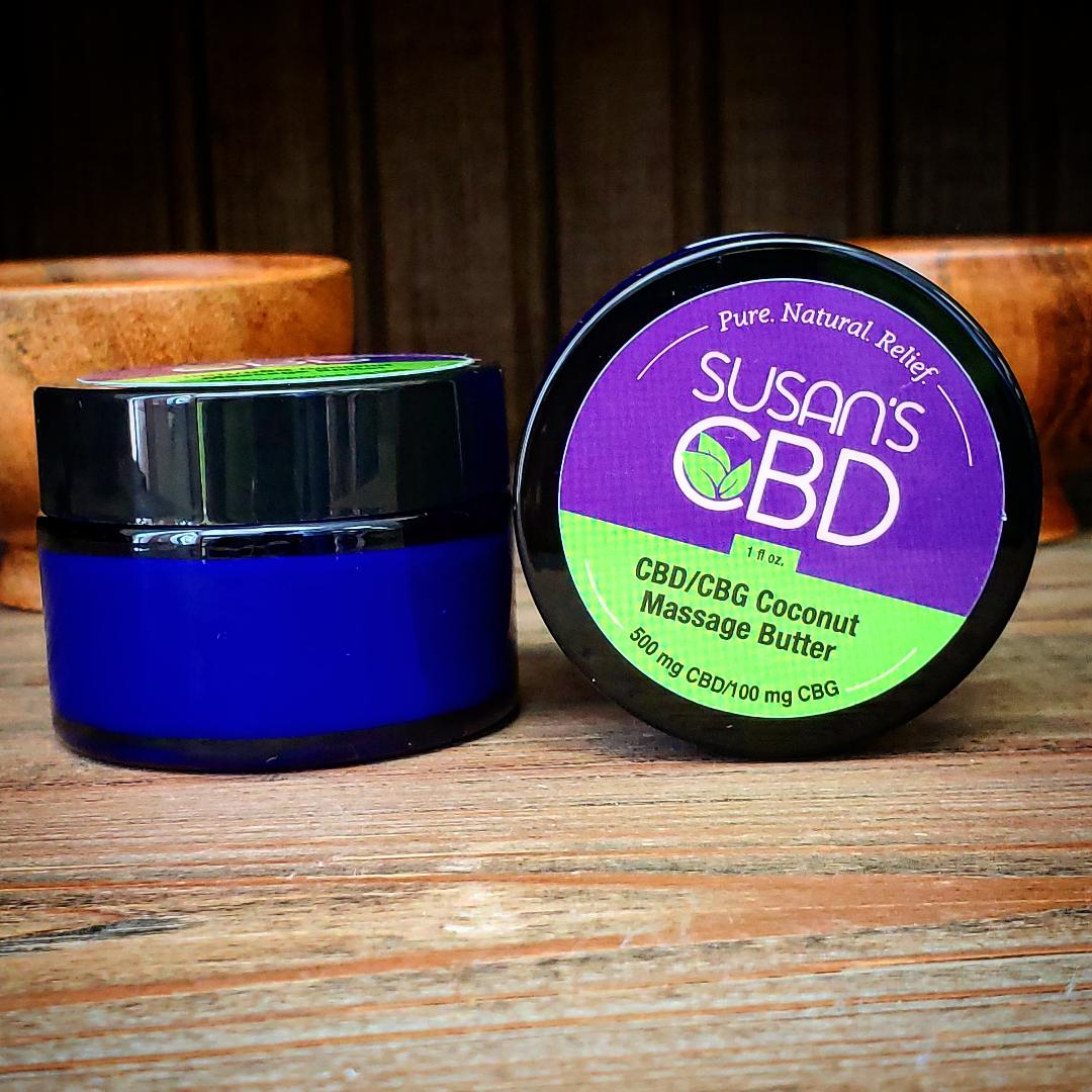 Susan's Massage Butter – 4,000mg CBD + 800mg CBG Luxury Body Butter
