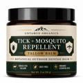 Jar of Untamed Organics Tick + Mosquito Repellent Tallow Balm on a white background