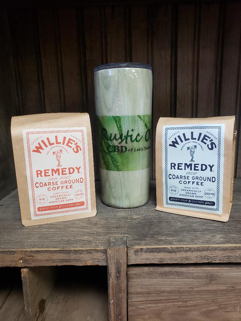 Willie's Remedy CBD Coffee | 15mg Full-Spectrum Hemp | Regular & Decaf