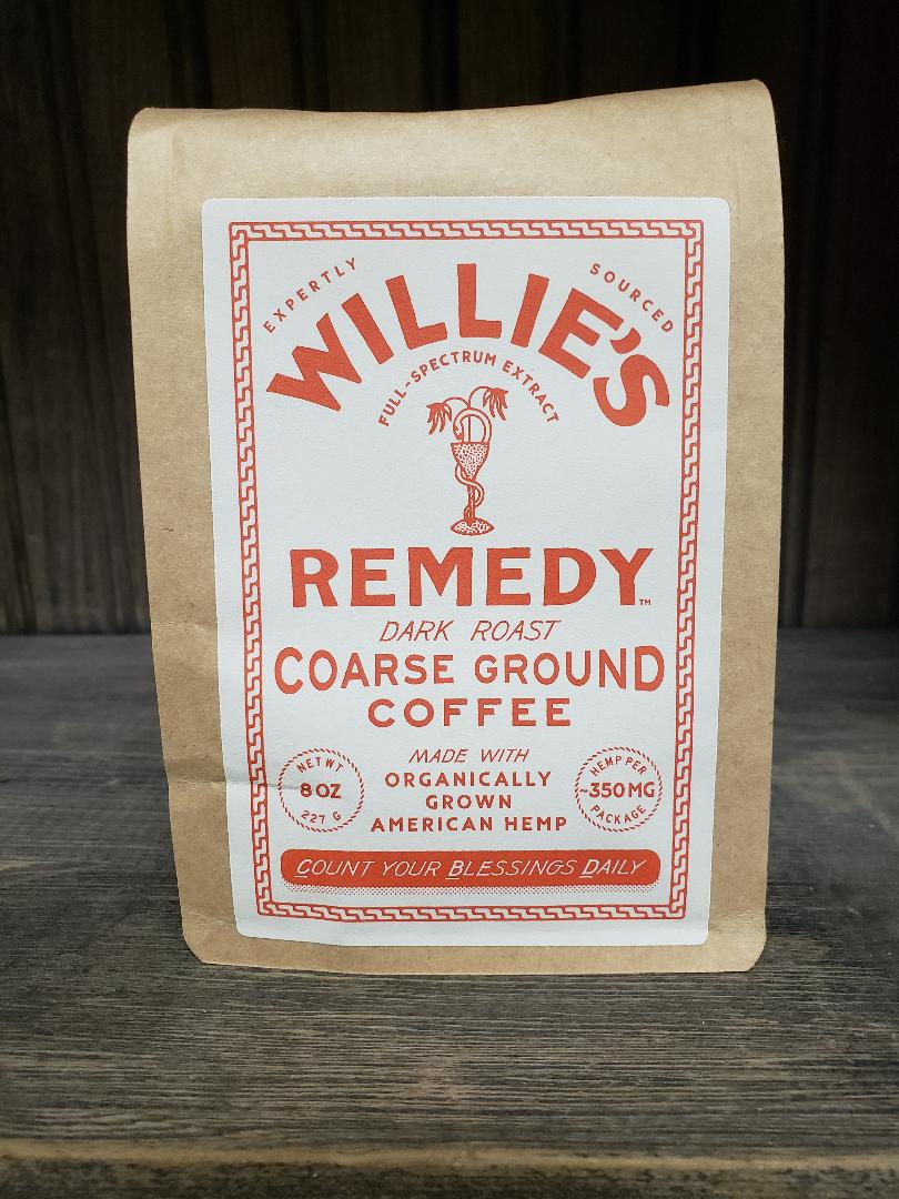 Willie's Remedy CBD Coffee | 15mg Full-Spectrum Hemp | Regular & Decaf