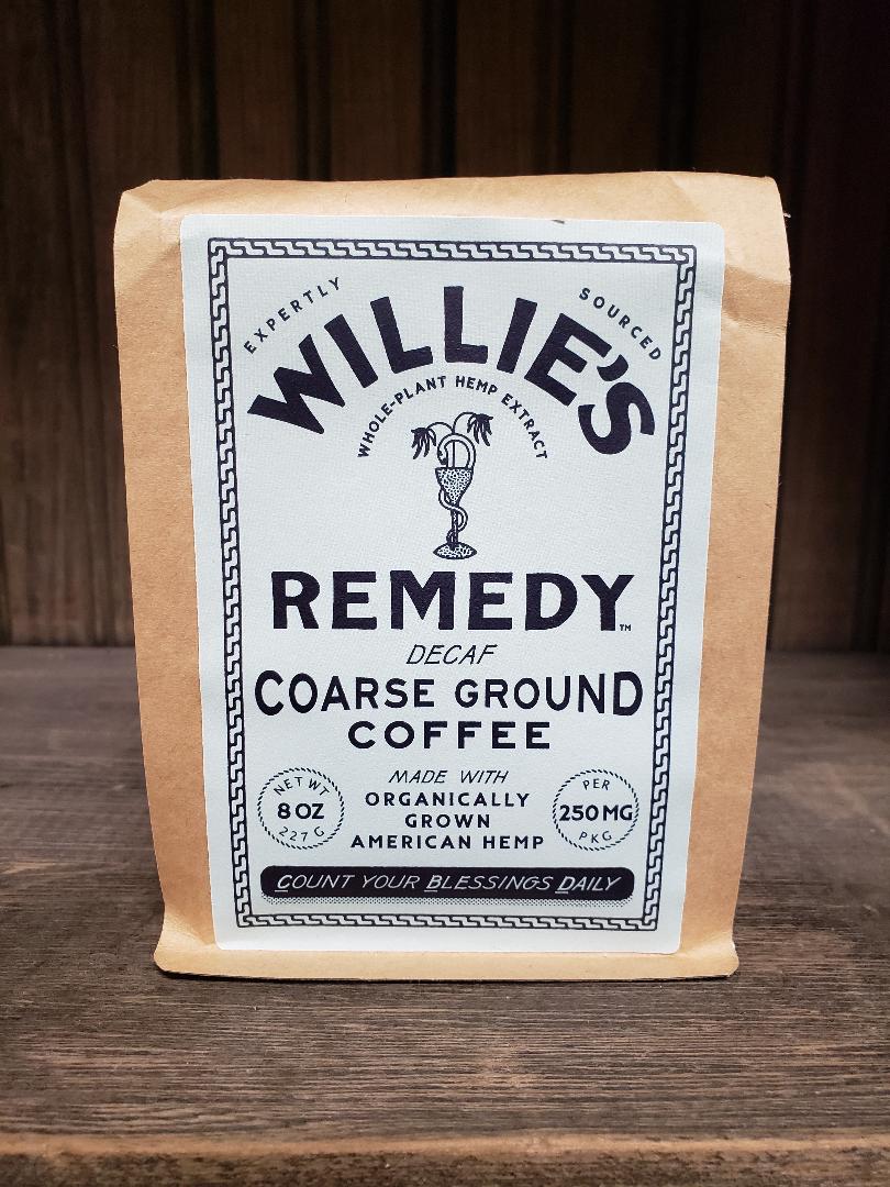 Willie's Remedy CBD Coffee | 15mg Full-Spectrum Hemp | Regular & Decaf